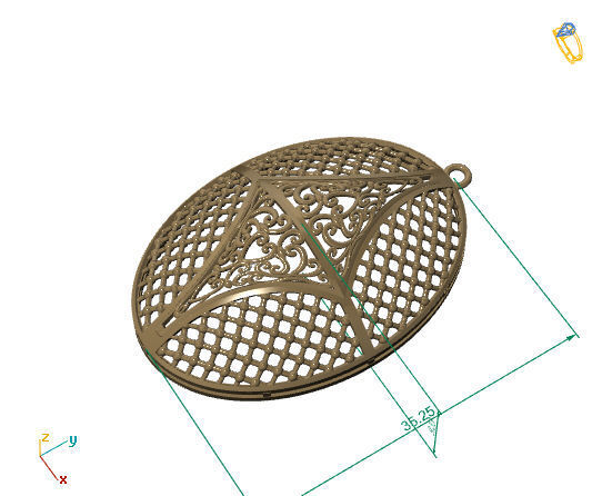 Large pendants 3DM File 26 3D print model_1