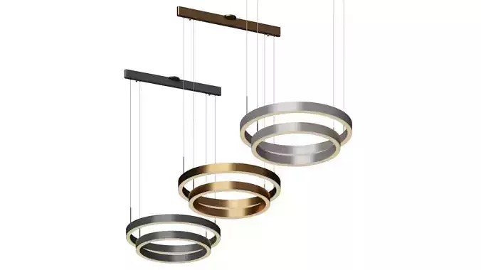 Prometheus Double Ring Pendant by PageOne Lighting