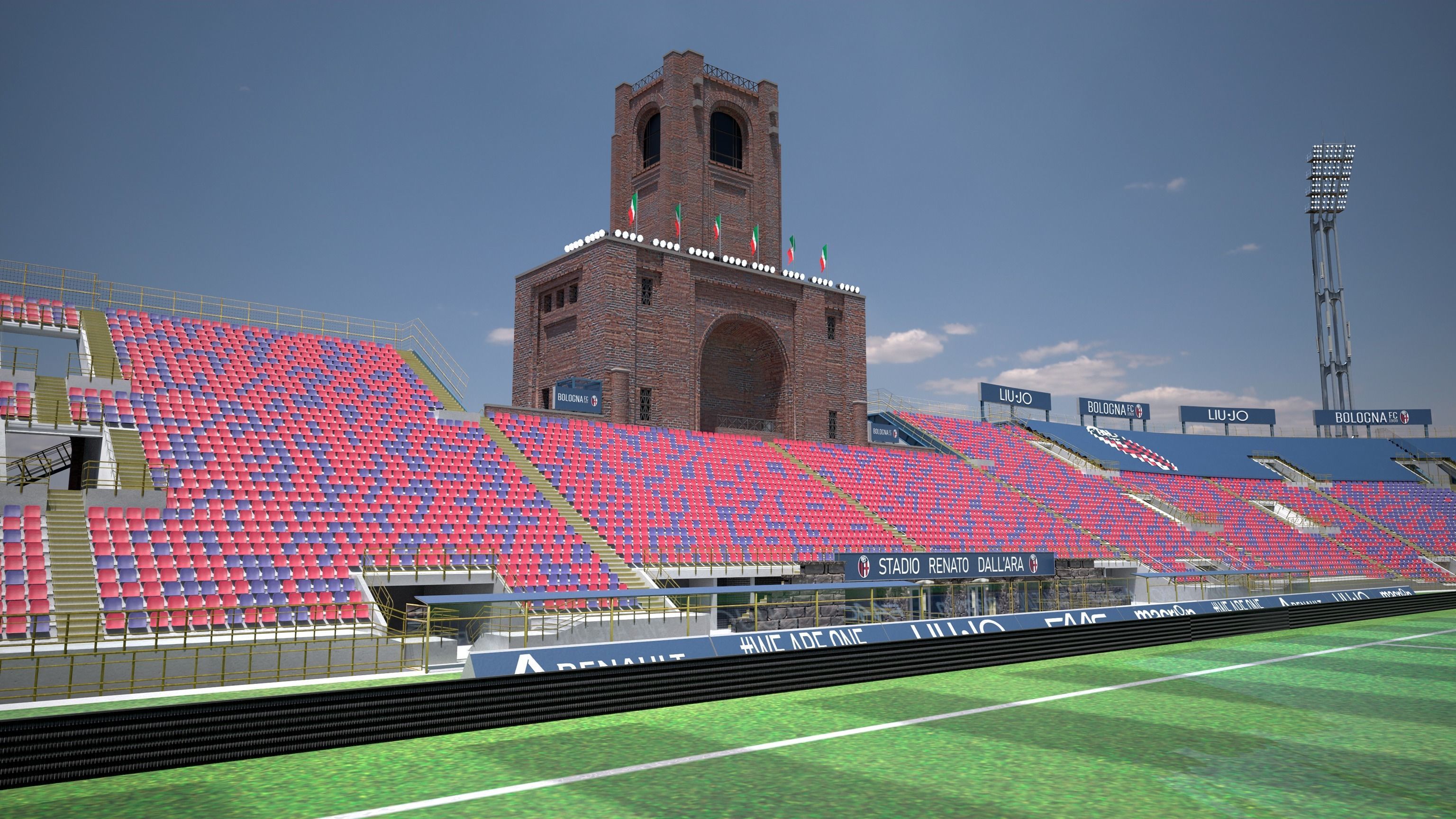 Stadio Renato Dall Ara PBR Game-Ready Low-poly 3D model_3