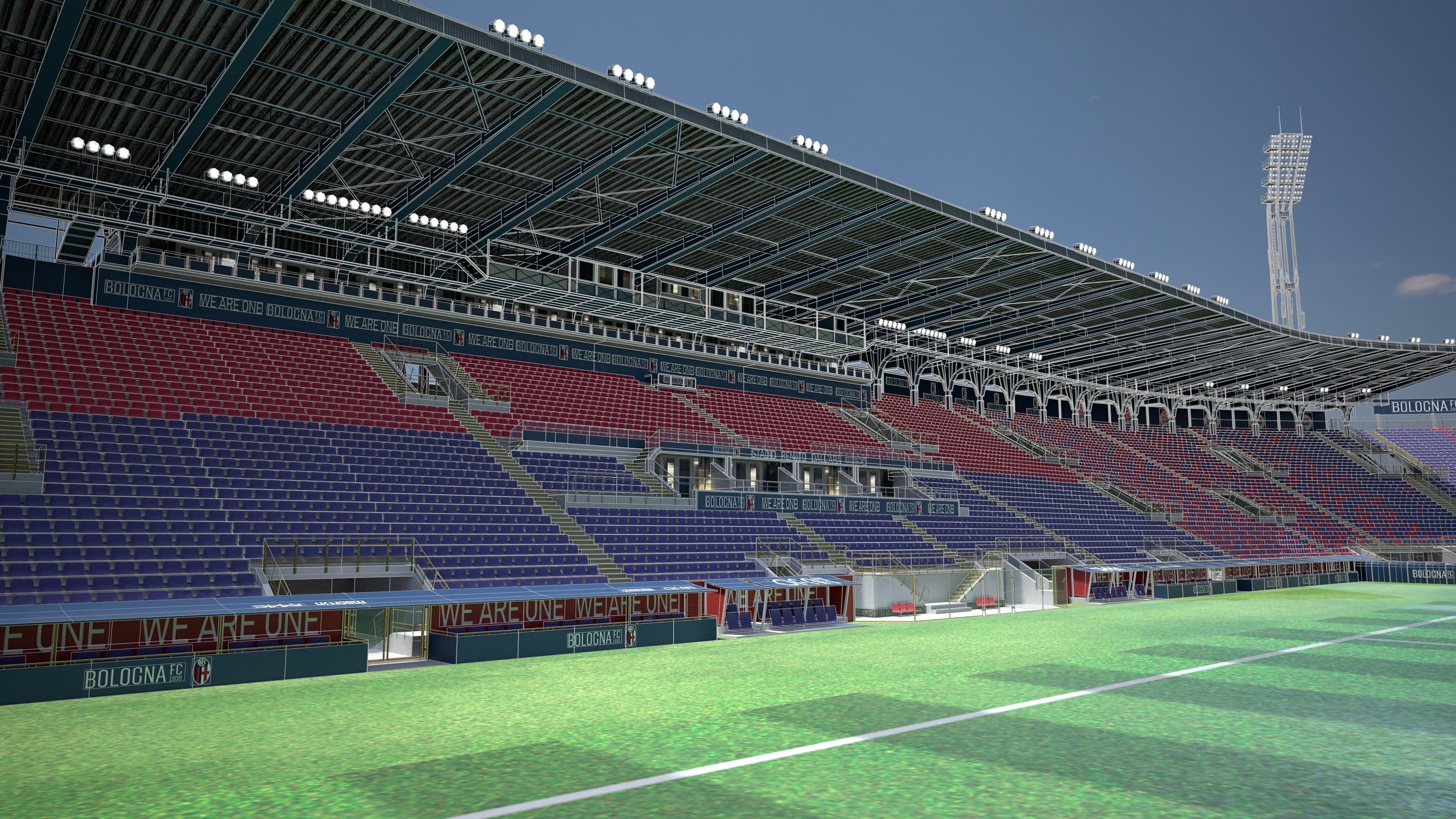 Stadio Renato Dall Ara PBR Game-Ready Low-poly 3D model_11
