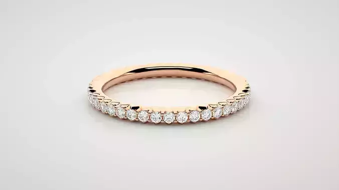 Eternity Band Diamond Ring 3dm stl render detail 3D print model Eternity Band Diamond Ring 3dm stl render detail 3D print model