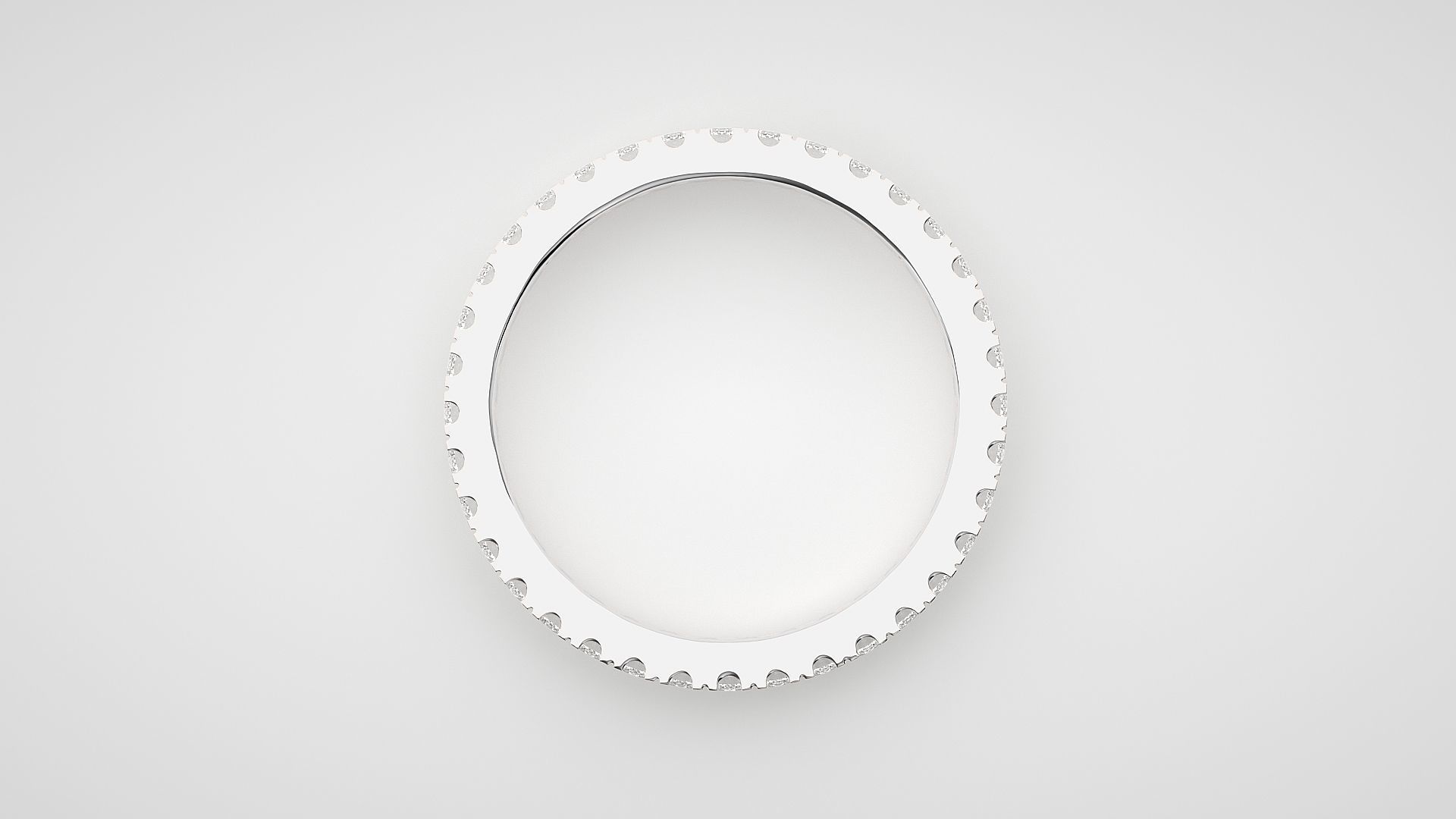 Eternity Band Diamond Ring 3dm stl render detail 3D print model_5