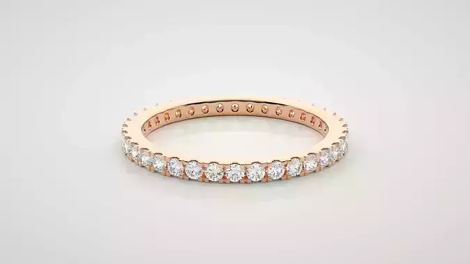 Eternity Band Diamond Ring 3dm stl render detail 3D print model Eternity Band Diamond Ring 3dm stl render detail 3D print model
