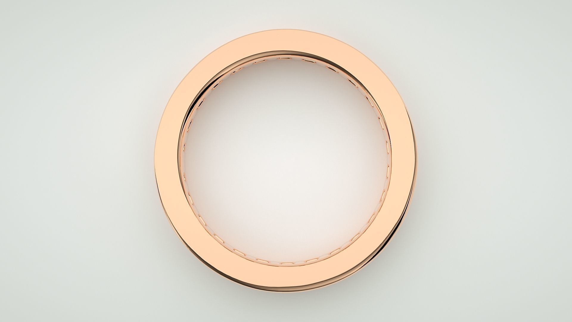 Eternity Band Diamond Ring 3dm stl render detail 3D print model_1