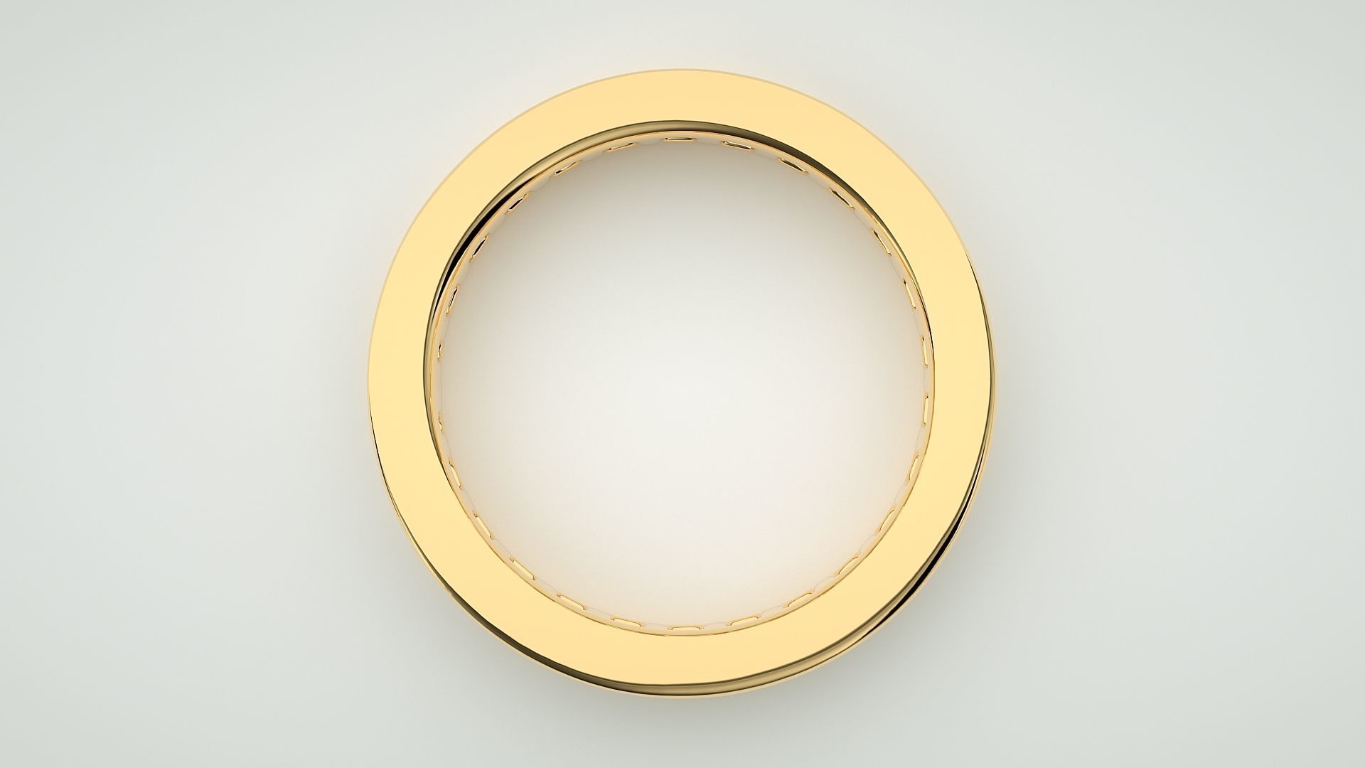 Eternity Band Diamond Ring 3dm stl render detail 3D print model_8