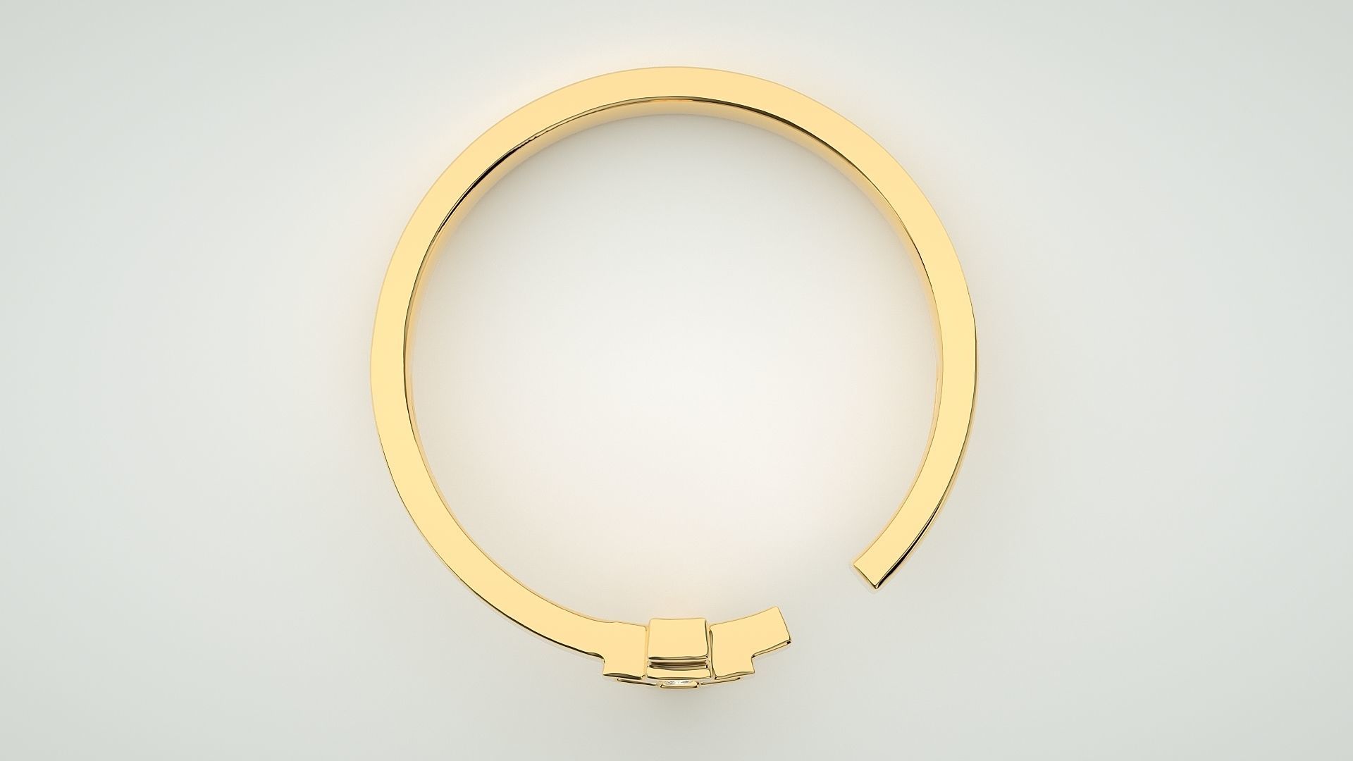 Cross Eternity Band Diamond Ring 3dm stl render detail 3D print model_8