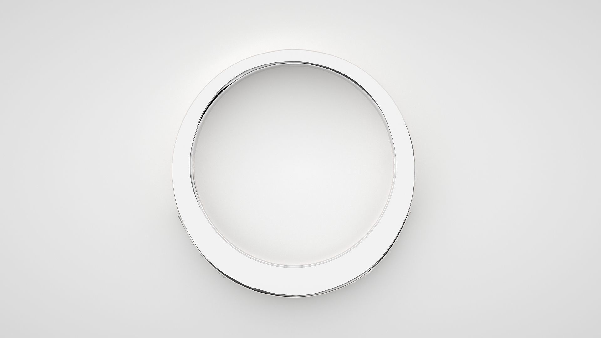 Baguette Eternity Band Diamond Ring 3dm stl render detail 3D print model_5