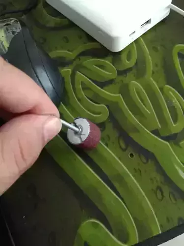 Dremel sandpaper drum- Drill sandpaper keeper