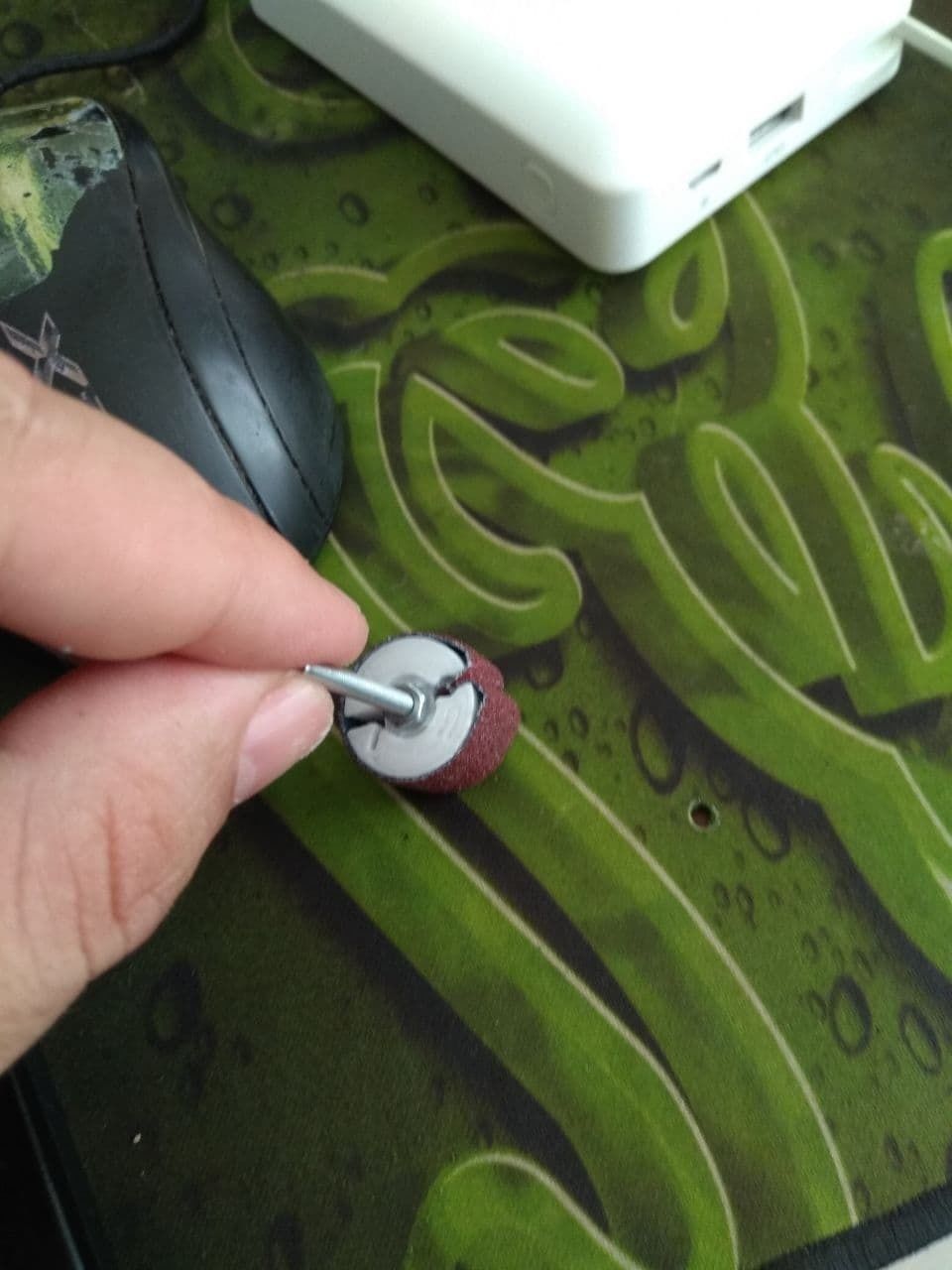 Dremel sandpaper drum- Drill sandpaper keeper 3D print model_7