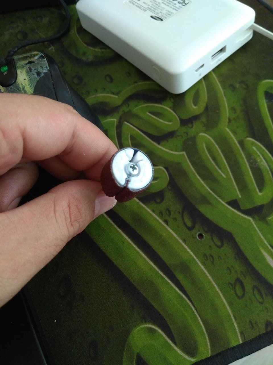 Dremel sandpaper drum- Drill sandpaper keeper 3D print model_1