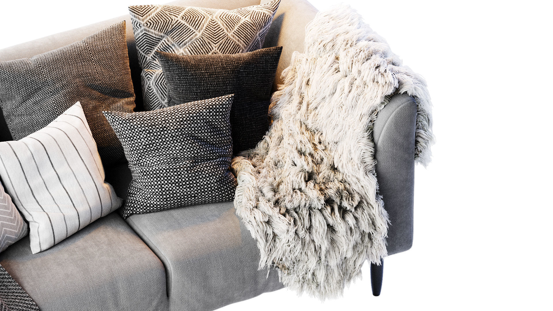 BLAZE 3 Seater Sofa 3D model_3