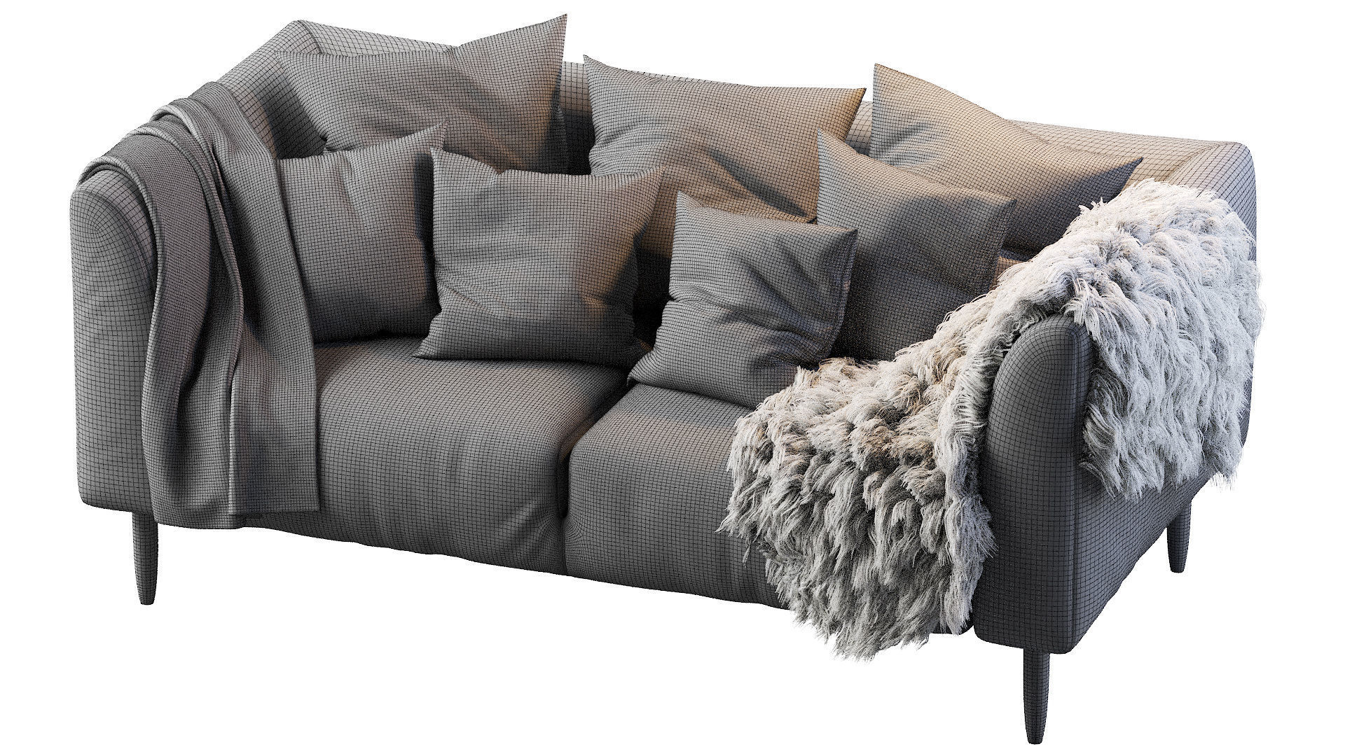 BLAZE 3 Seater Sofa 3D model_12