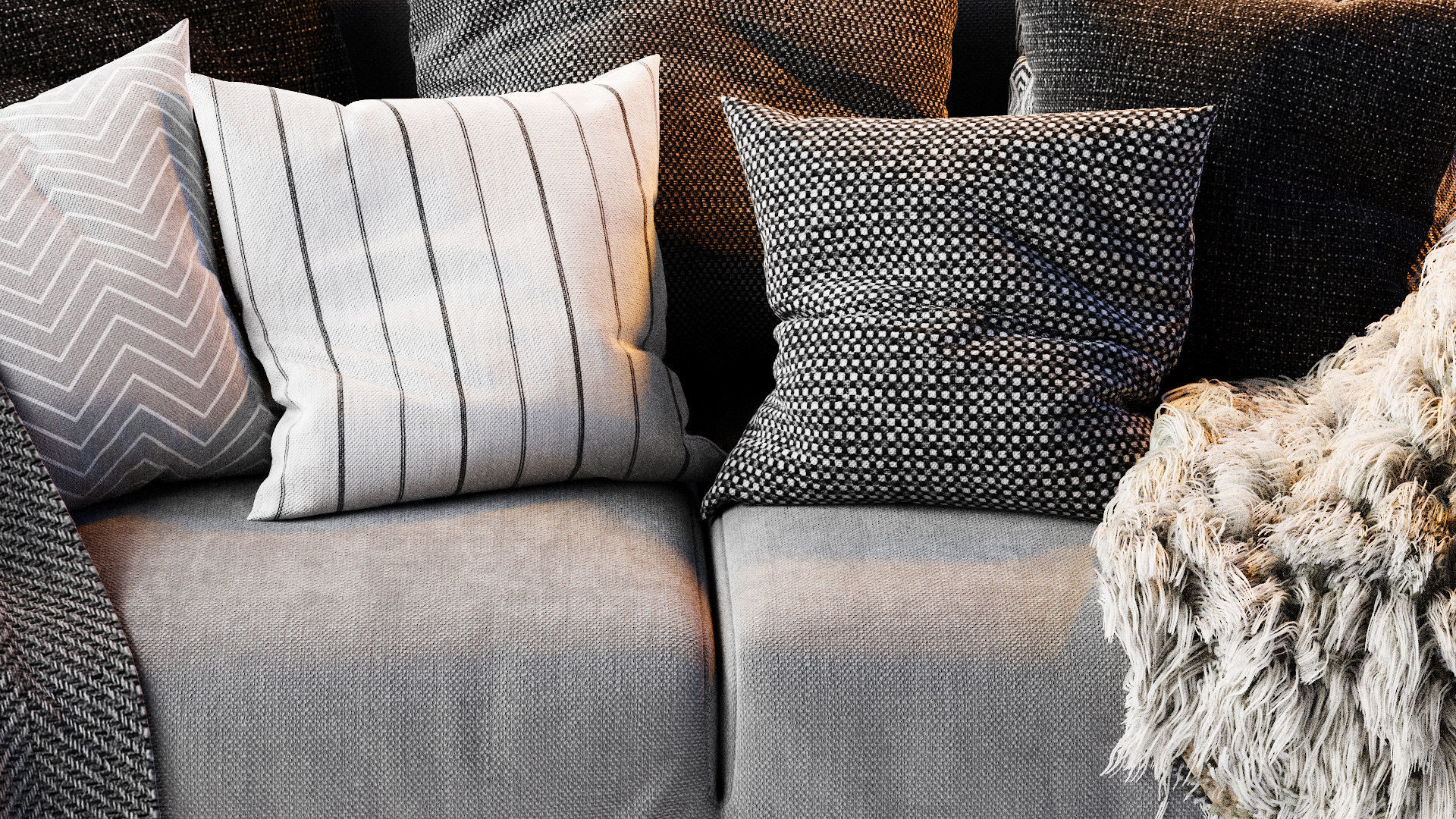 BLAZE 3 Seater Sofa 3D model_8