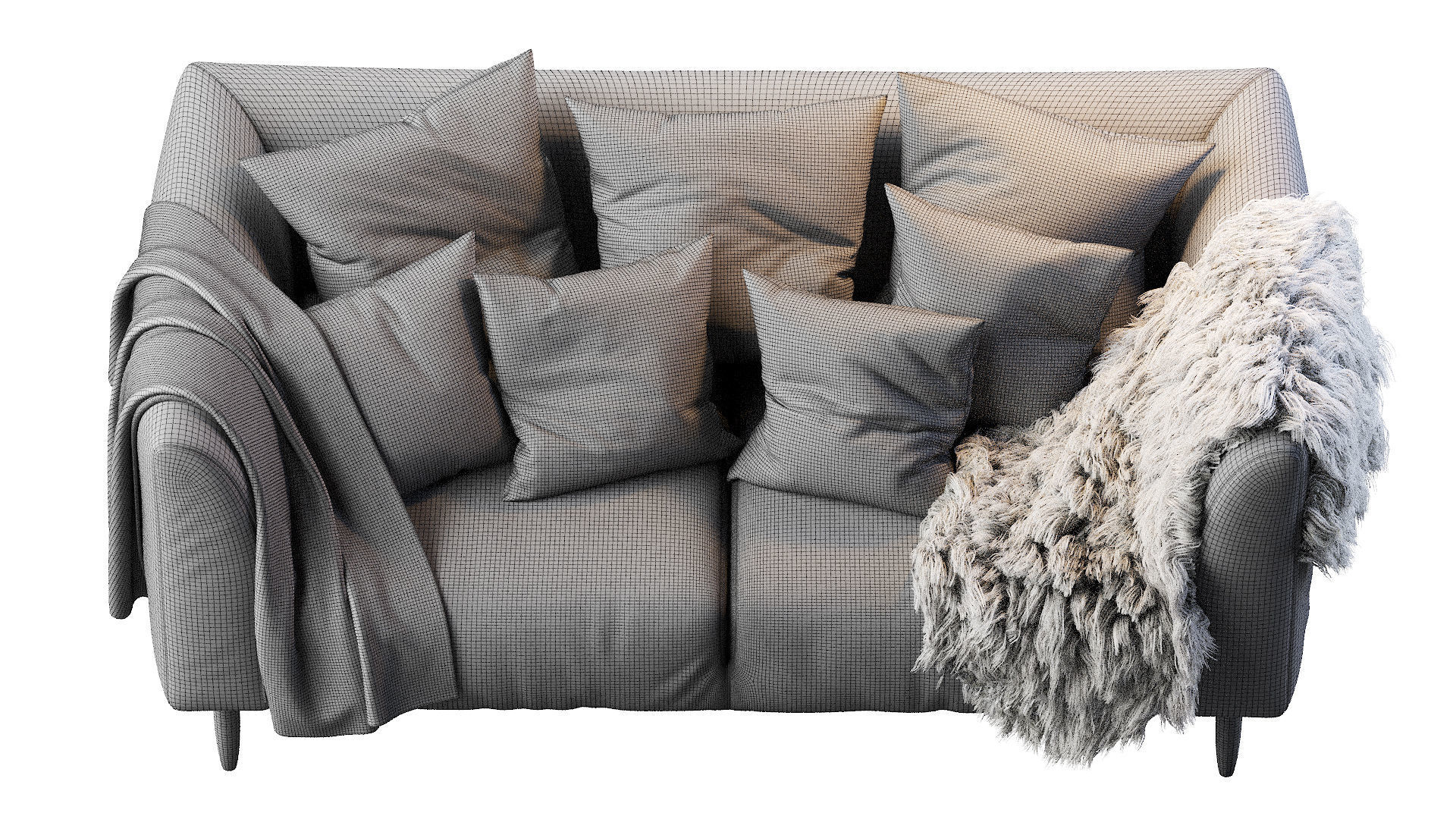 BLAZE 3 Seater Sofa 3D model_13