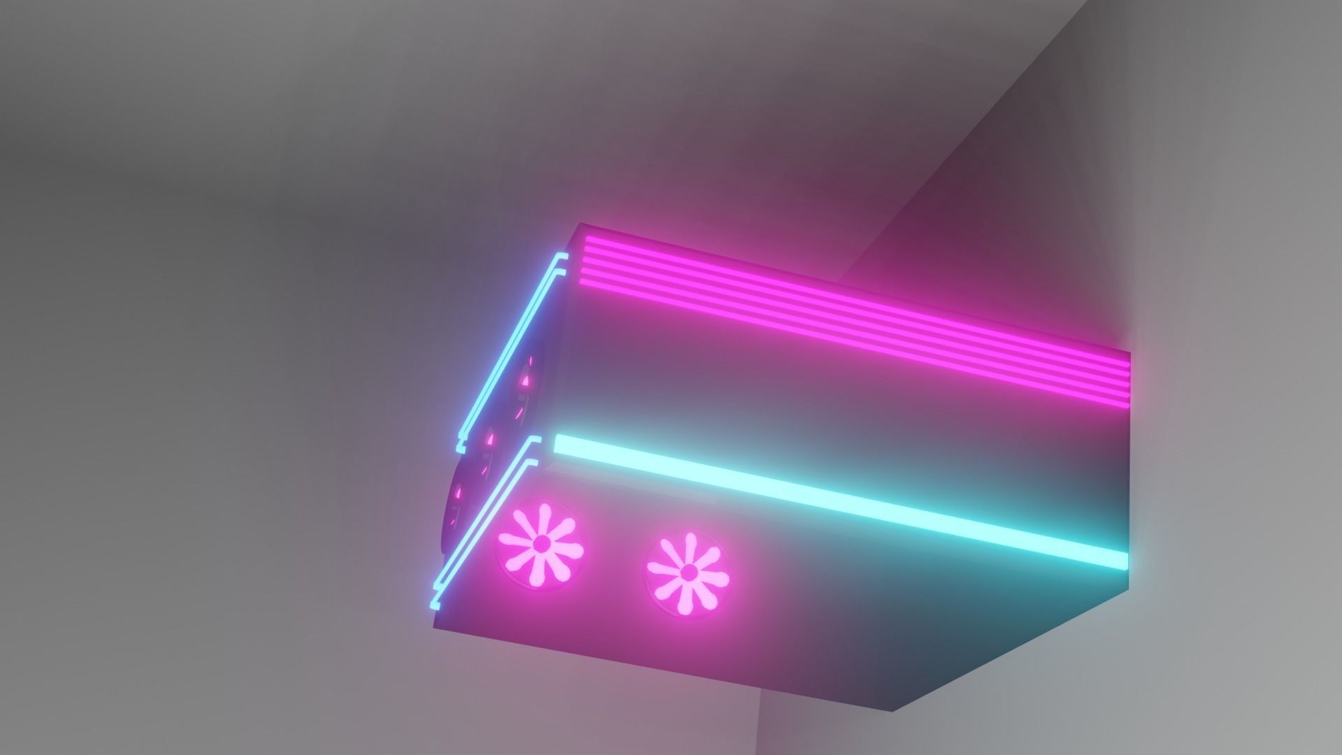 Gaming Casing Free low-poly 3D model_8