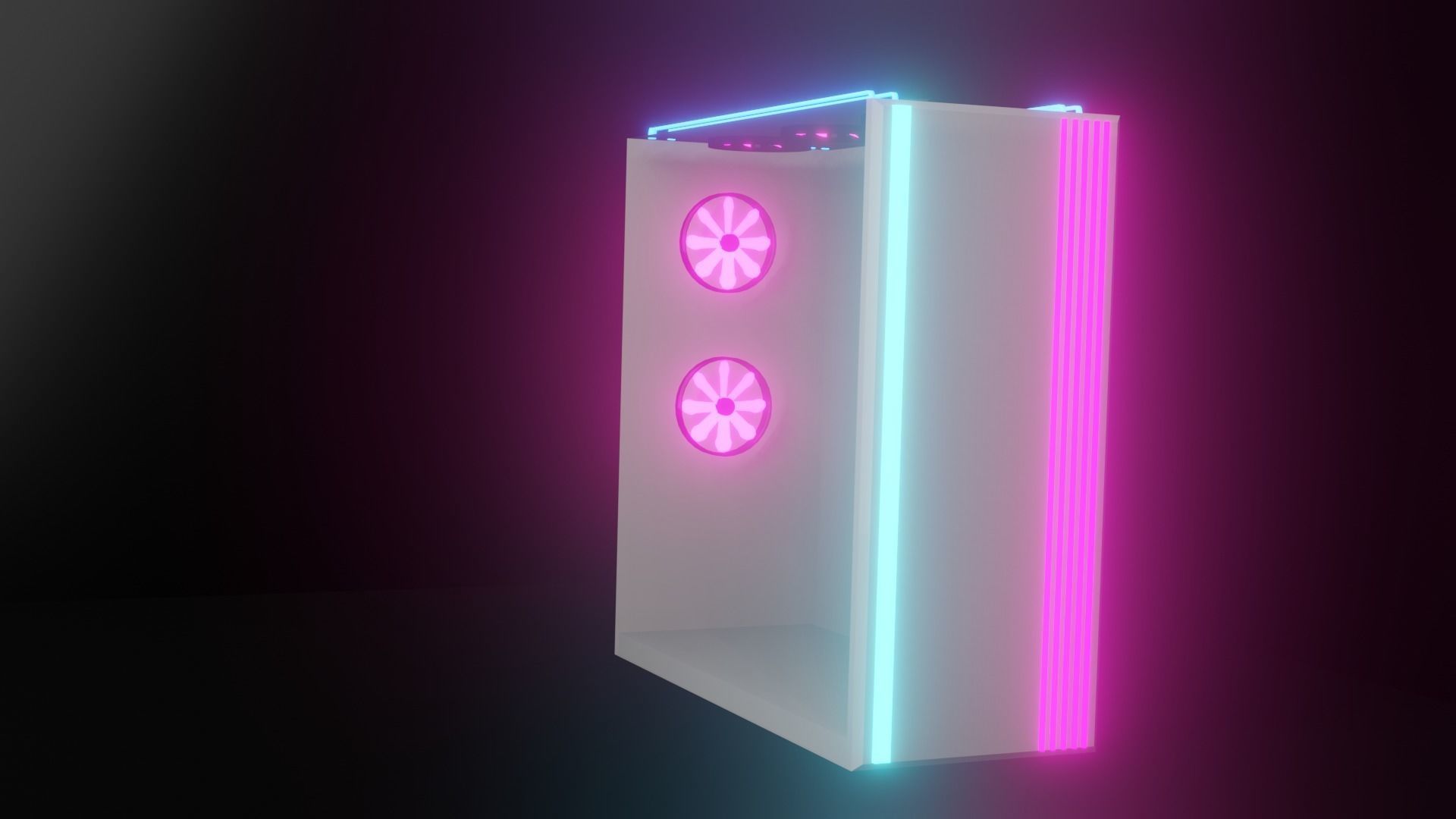 Gaming Casing Free low-poly 3D model_7