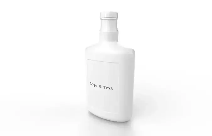 Bottle M2 Low-poly 3D model