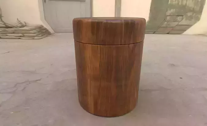 Wooden jar