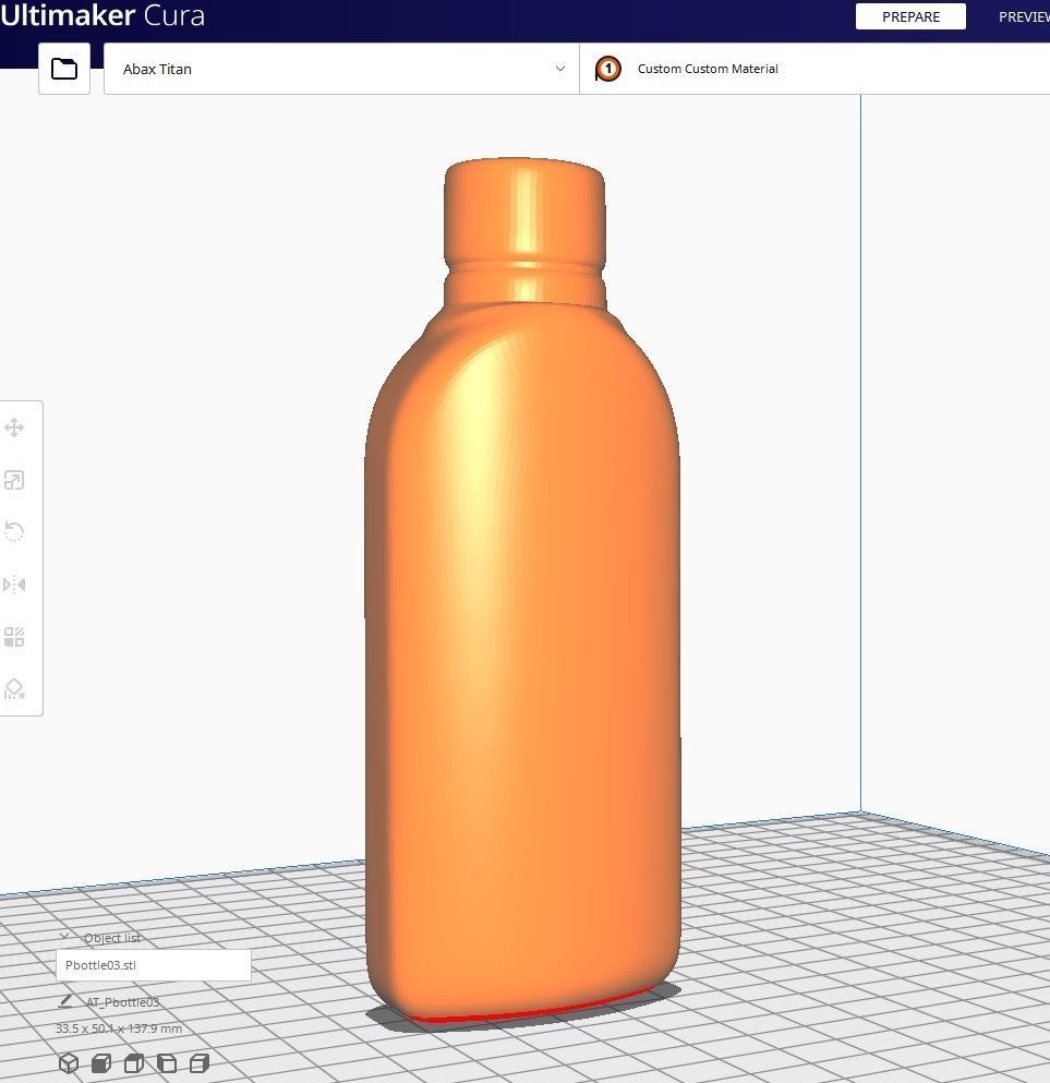 Bottle M3 Low-poly 3D model_2