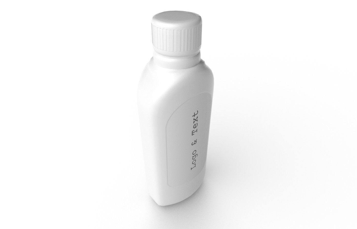 Bottle M3 Low-poly 3D model_5