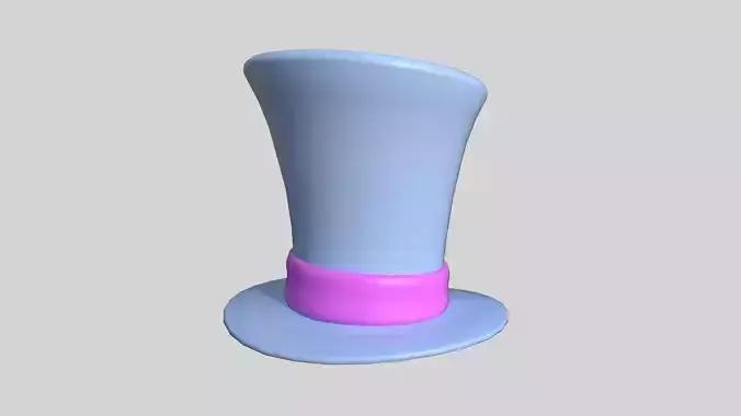 Top Hat 07 Cartoon Blue - Character Fashion Design