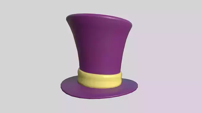 Top Hat 09 Cartoon Purple - Character Fashion Design