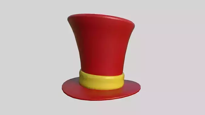 Top Hat 10 Cartoon Red - Character Fashion Design