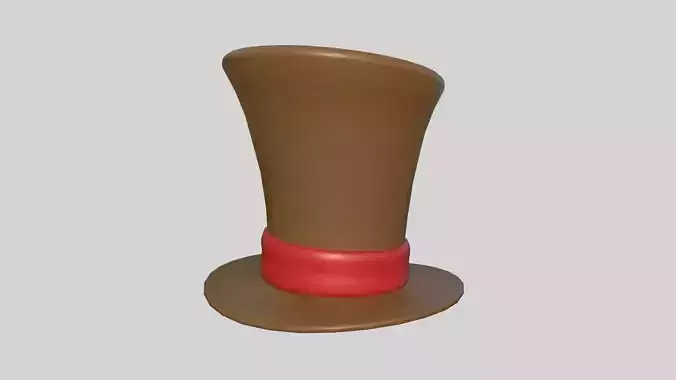 Top Hat 12 Cartoon Red - Character Fashion Design