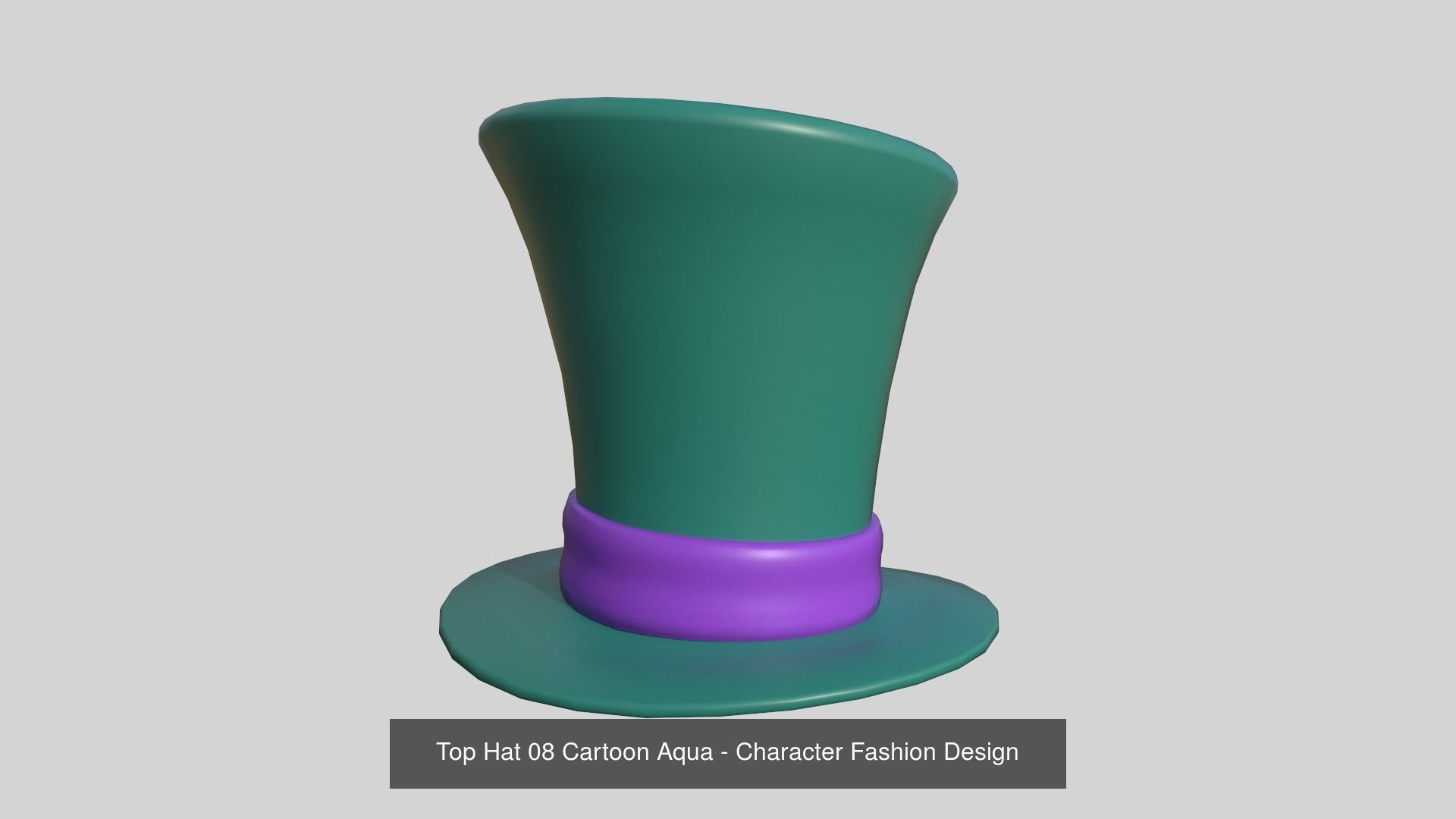 06 Top Hats Cartoon Colors - Character Fashion Design 3D Model Collection_2