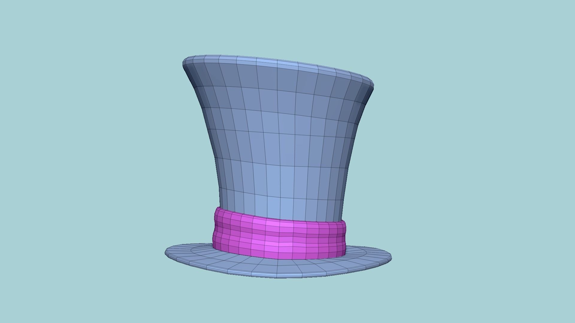 06 Top Hats Cartoon Colors - Character Fashion Design 3D Model Collection_40