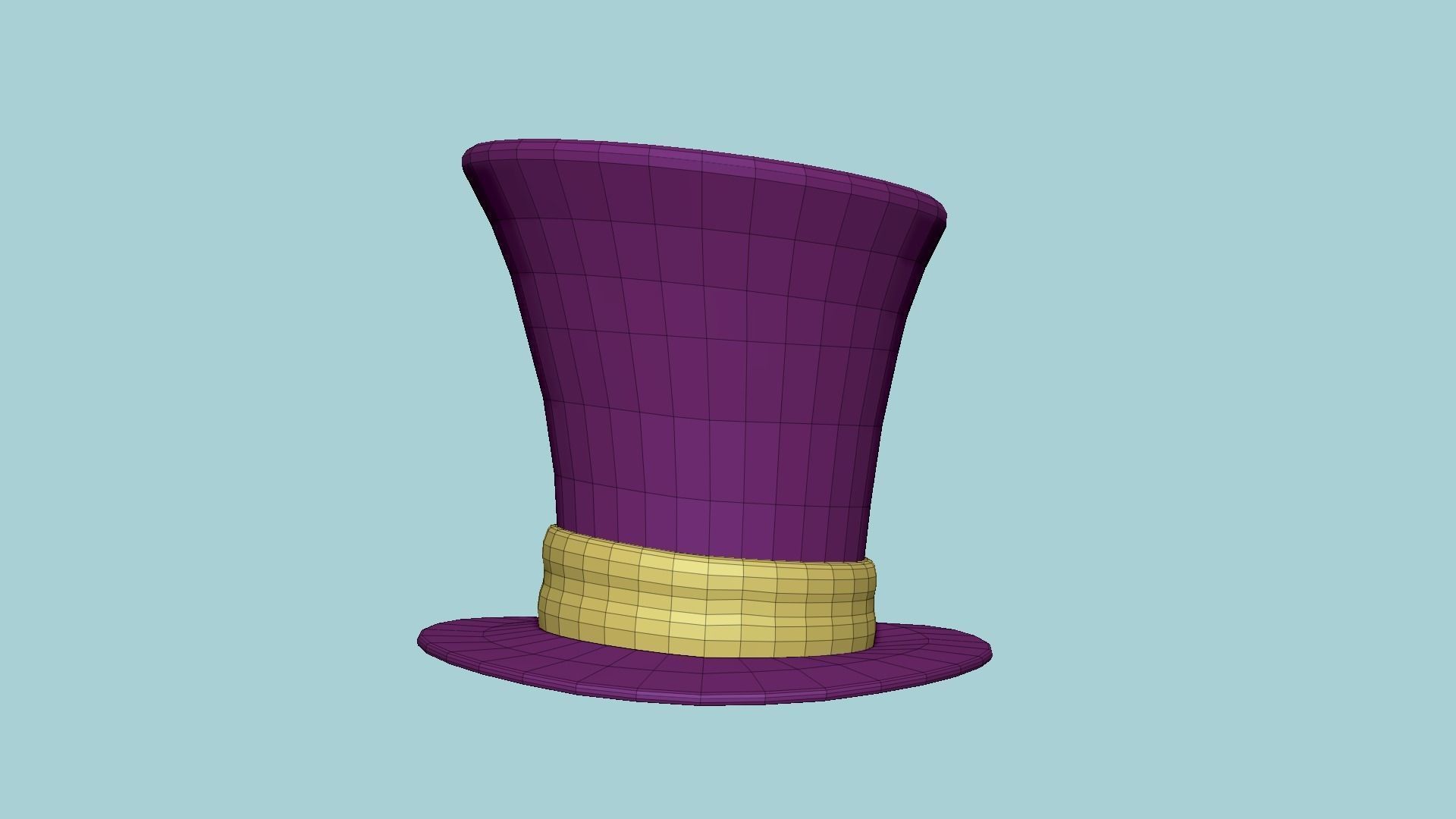06 Top Hats Cartoon Colors - Character Fashion Design 3D Model Collection_38