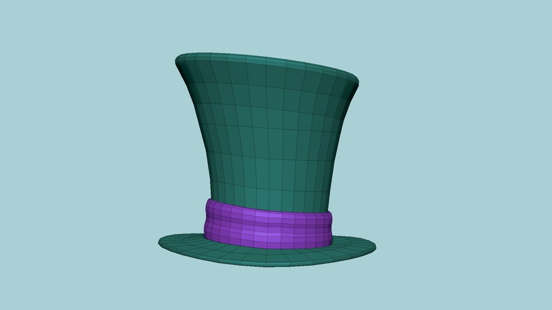 06 Top Hats Cartoon Colors - Character Fashion Design 3D Model Collection_34