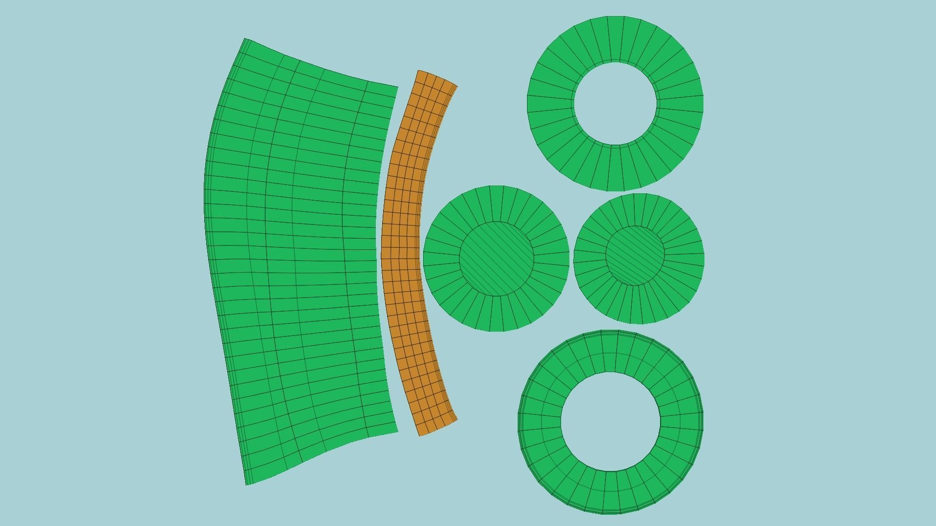 06 Top Hats Cartoon Colors - Character Fashion Design 3D Model Collection_32