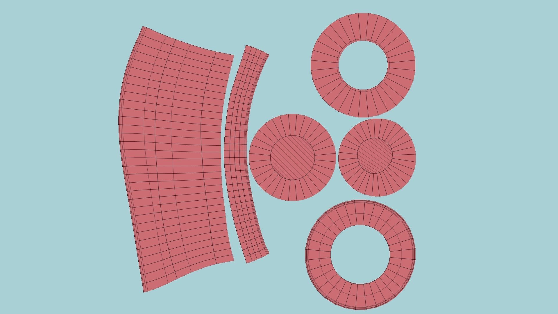 06 Top Hats Cartoon Colors - Character Fashion Design 3D Model Collection_13