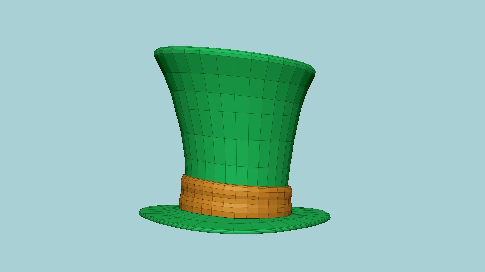 06 Top Hats Cartoon Colors - Character Fashion Design 3D Model Collection_33