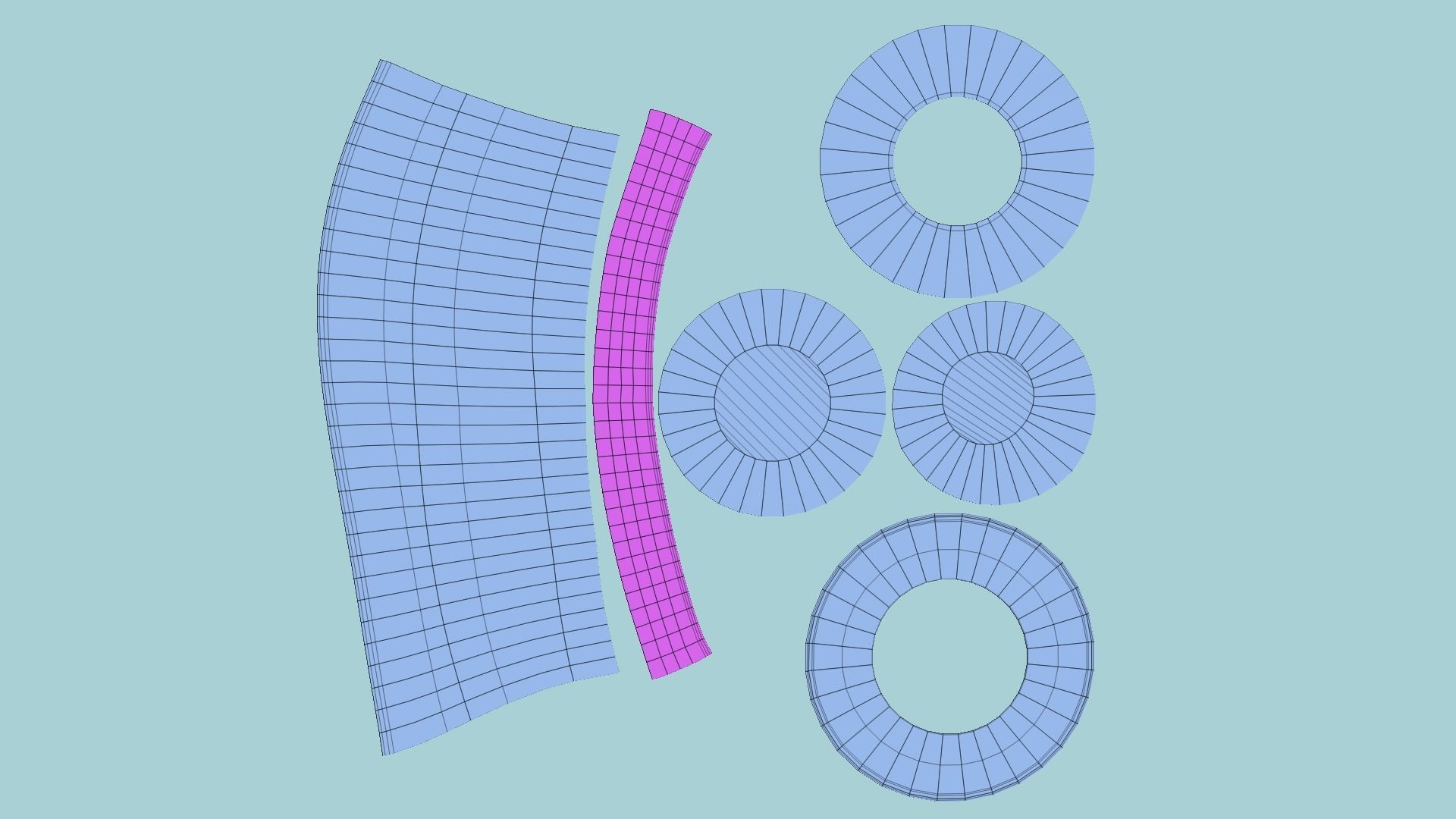 06 Top Hats Cartoon Colors - Character Fashion Design 3D Model Collection_41