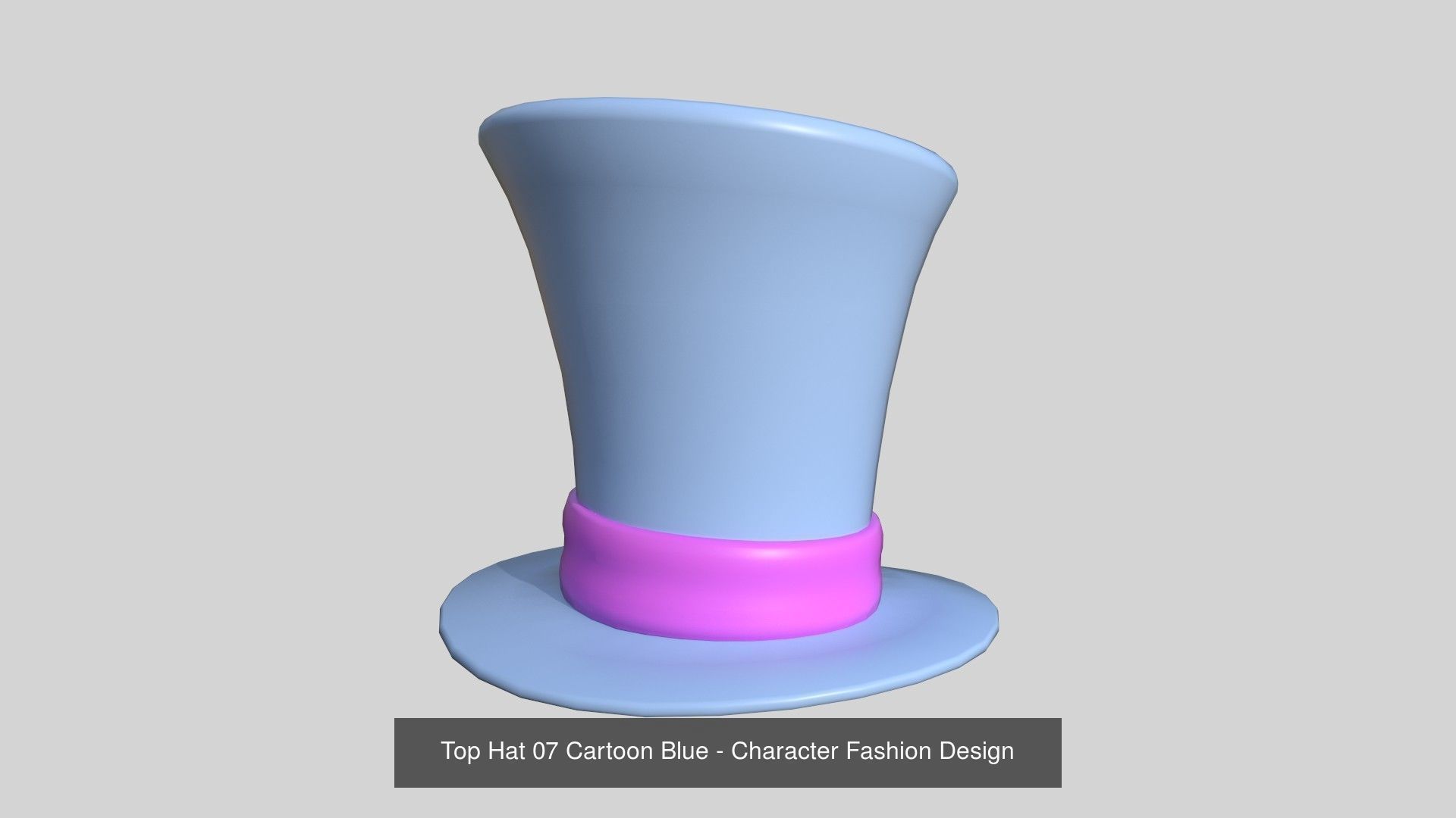 06 Top Hats Cartoon Colors - Character Fashion Design 3D Model Collection_1