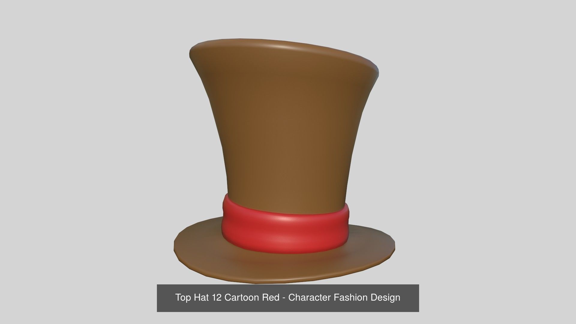 06 Top Hats Cartoon Colors - Character Fashion Design 3D Model Collection_6