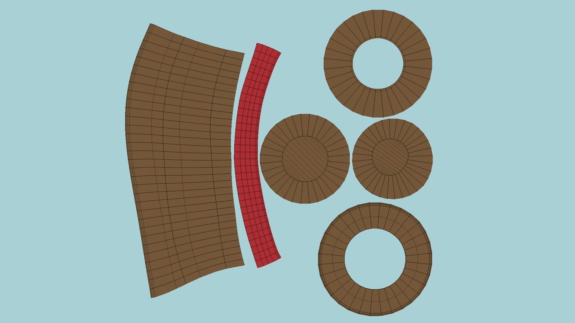 06 Top Hats Cartoon Colors - Character Fashion Design 3D Model Collection_37