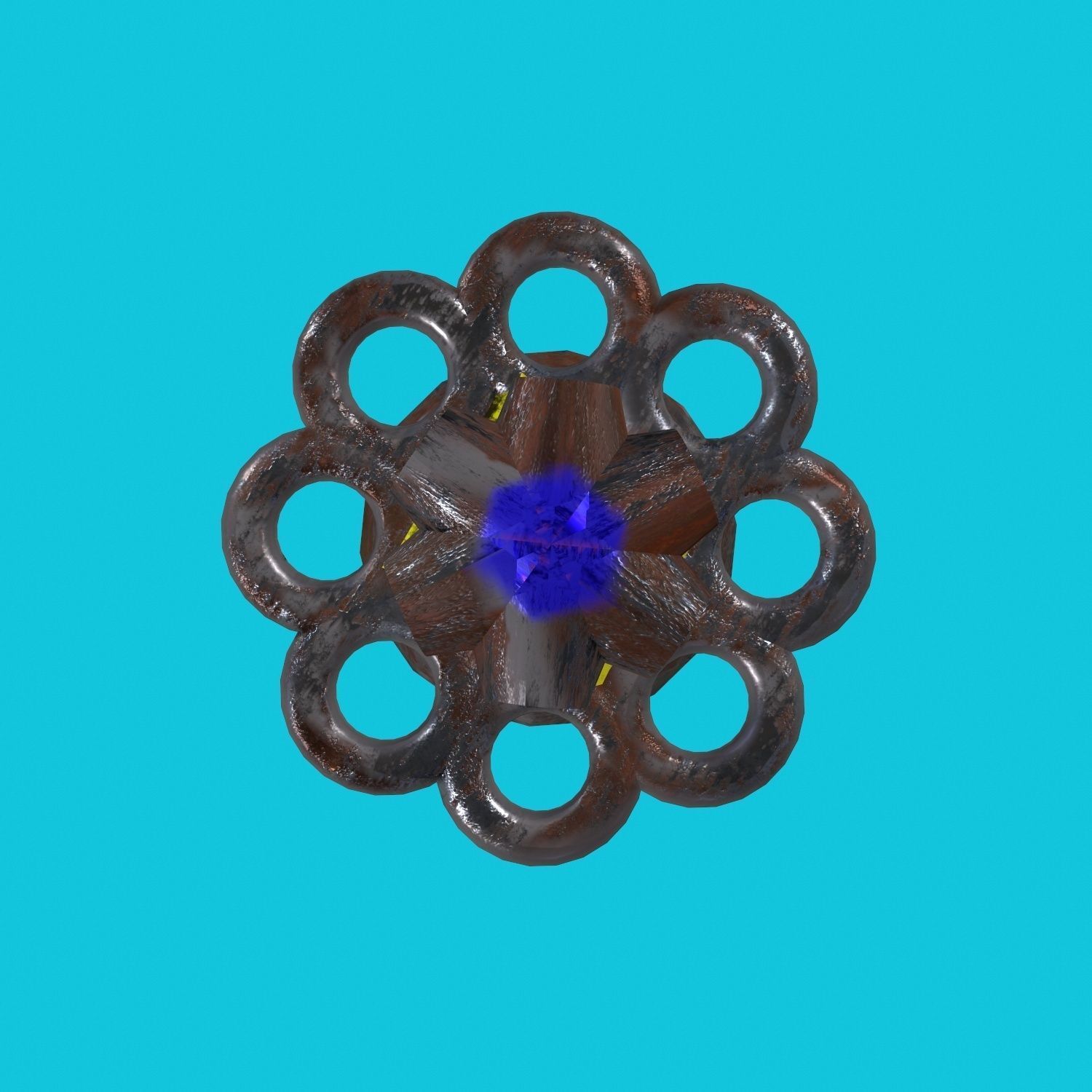 3D Sci-Fi   camera gun Robot Low-poly 3D model_7