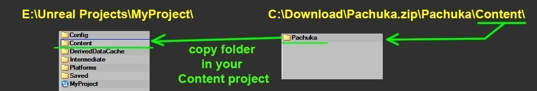 Pachuka Unreal project ready Low-poly 3D model_9