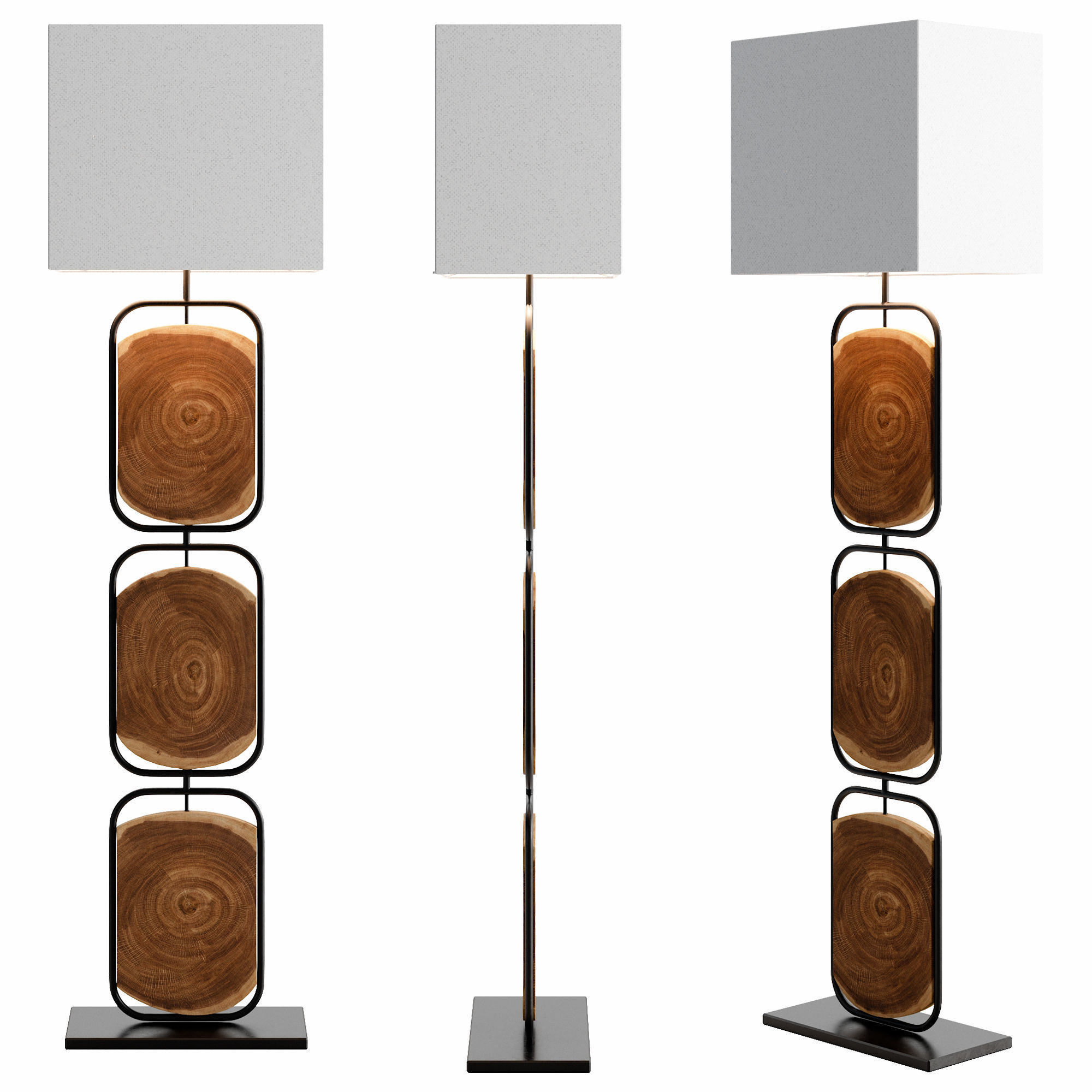 Esther Floor Lamp Low-poly 3D model_2