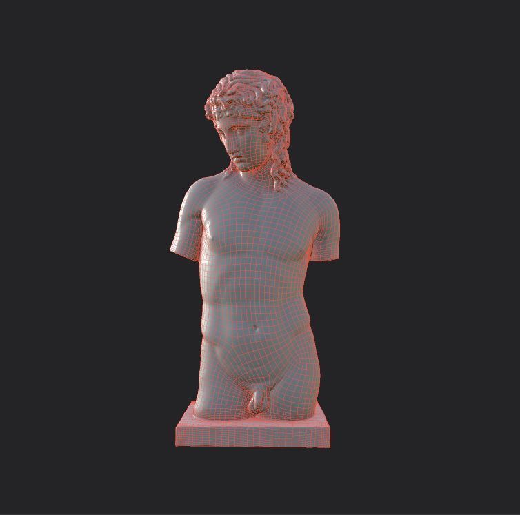 Eros of Centocelle Low-poly 3D model_33