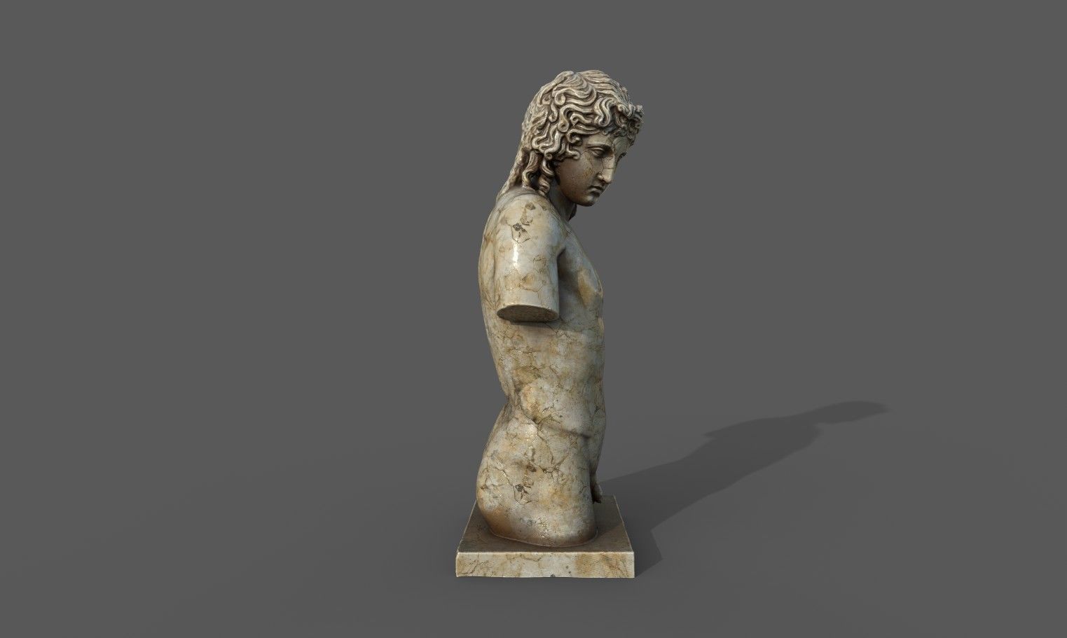 Eros of Centocelle Low-poly 3D model_12