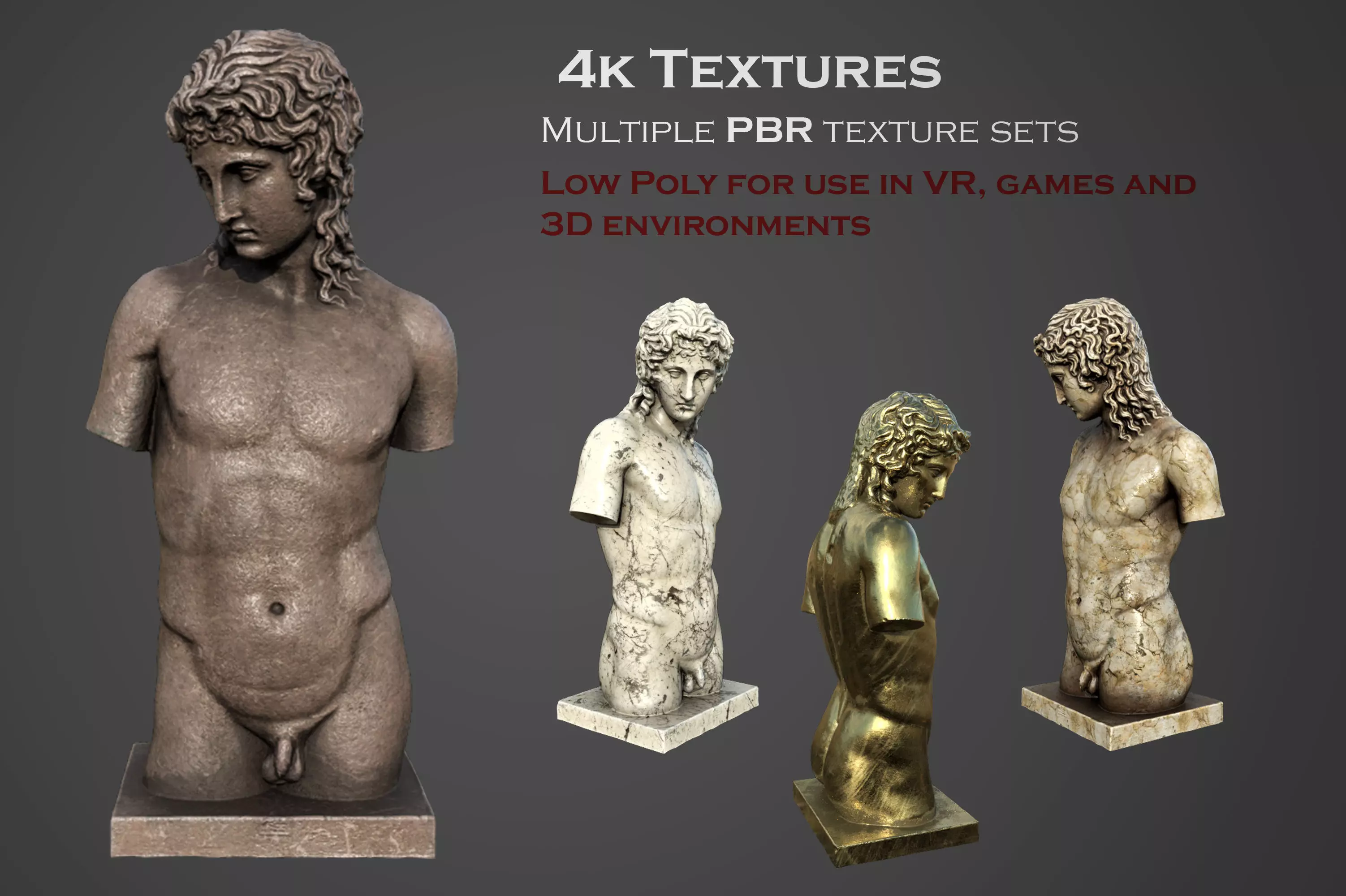 Eros of Centocelle Low-poly 3D model_0