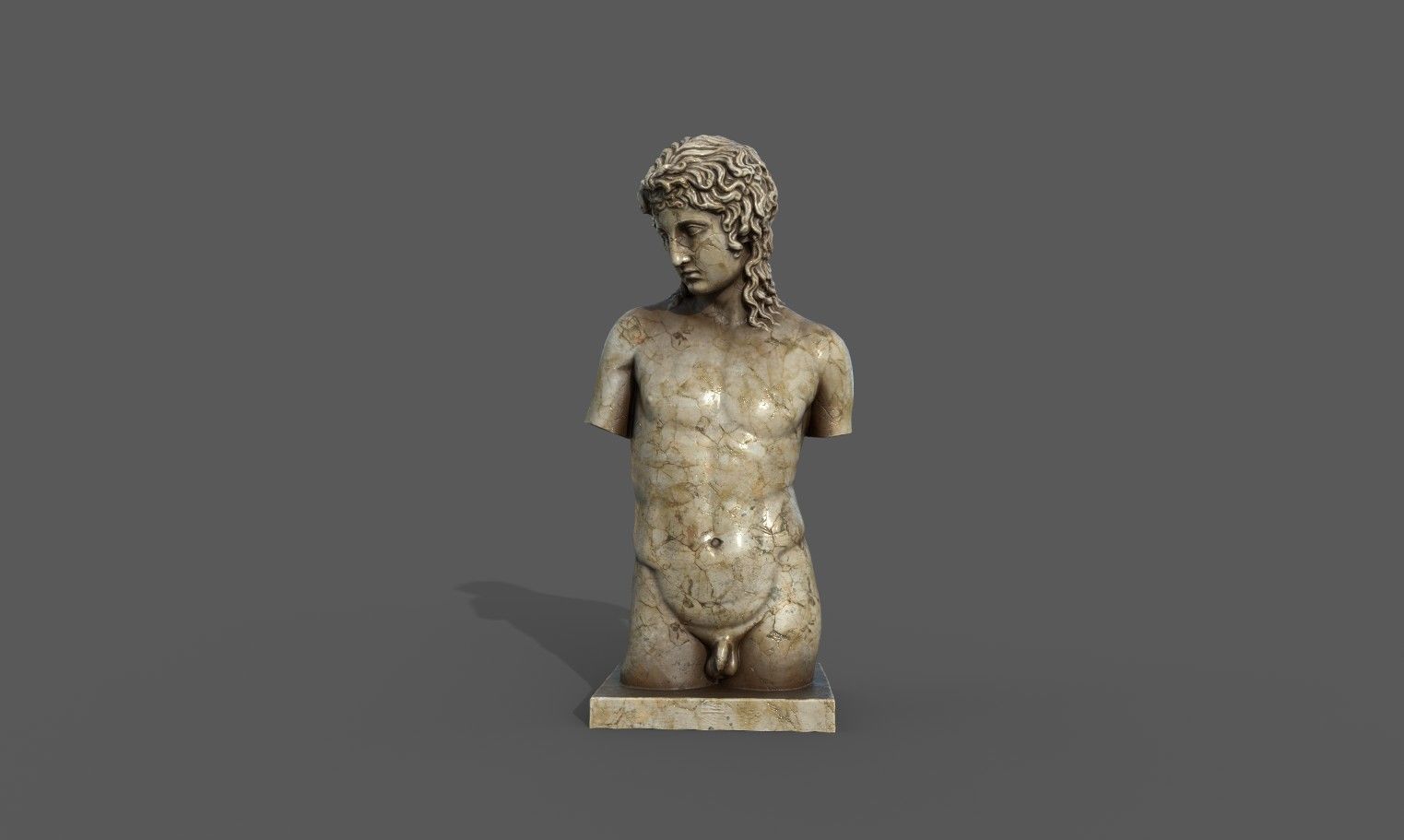 Eros of Centocelle Low-poly 3D model_10