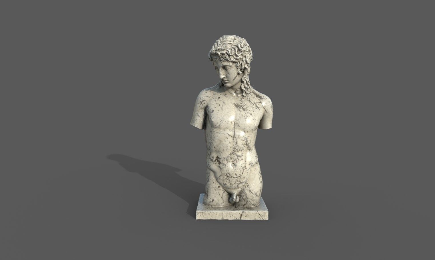 Eros of Centocelle Low-poly 3D model_19