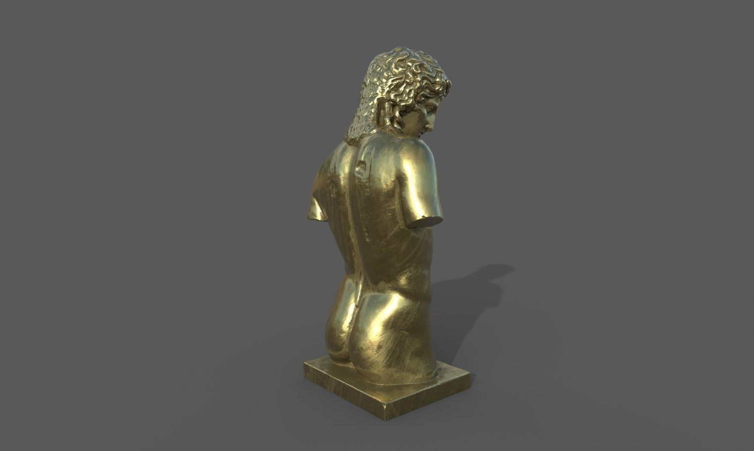 Eros of Centocelle Low-poly 3D model_28