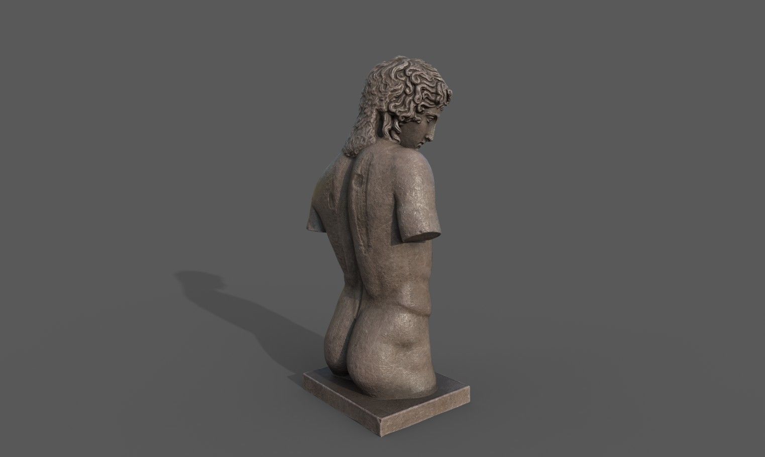 Eros of Centocelle Low-poly 3D model_4