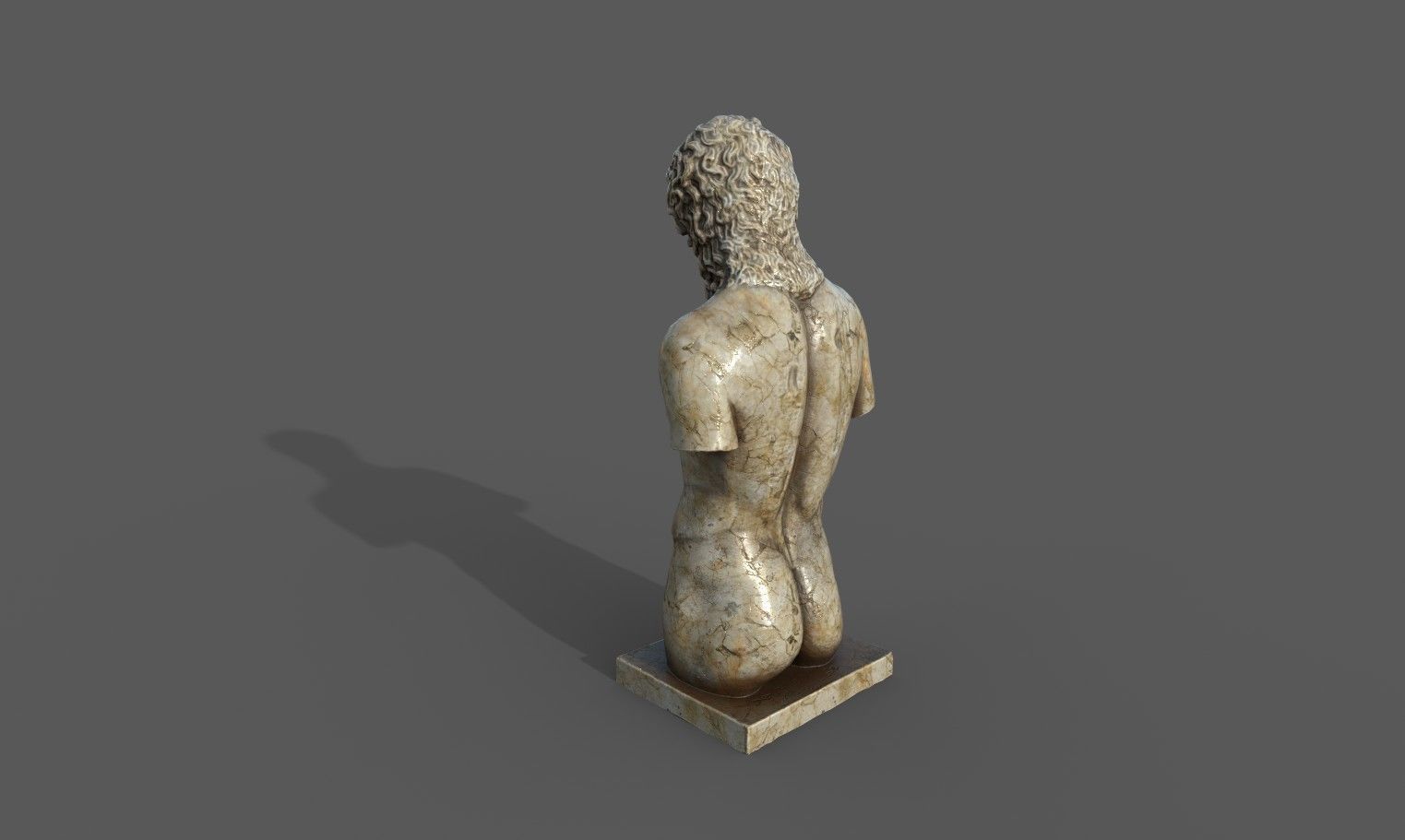 Eros of Centocelle Low-poly 3D model_15